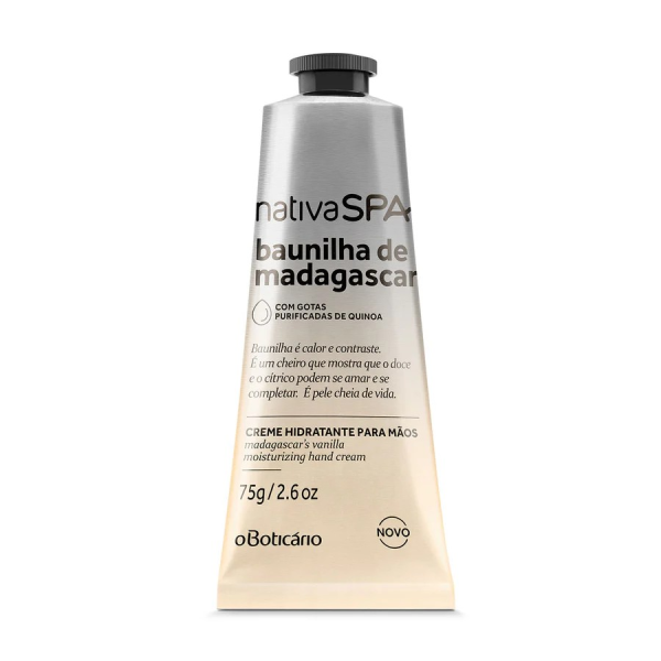 Moisturizing Hand Cream Nativa SPA Madagascar Vanilla 75g