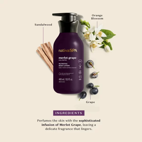 Nativa SPA Merlot Grape Body Lotion