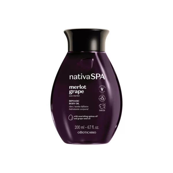 Nativa Spa Merlot Grape Biphase Body Oil